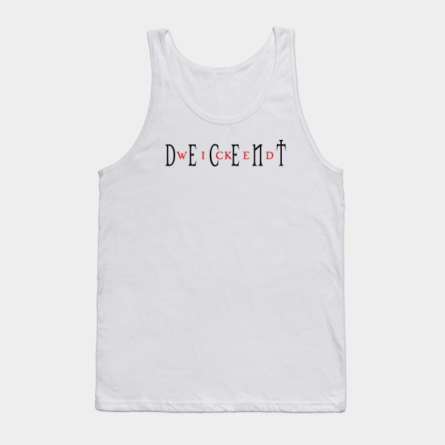 Wicked Decent red tee Tank Top by wickeddecent